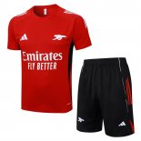 Tuta da Track Arsenal 25/26 Manica Corta Rosso - Pantaloncini