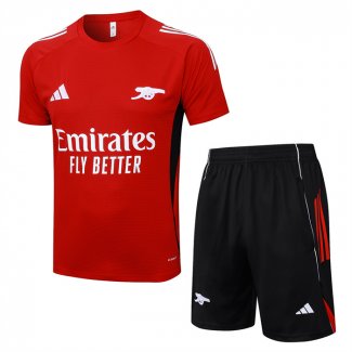Tuta da Track Arsenal 25/26 Manica Corta Rosso - Pantaloncini