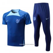 Tuta da Track Atletico Madrid 2022-2023 Manica Corta Blu