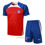 Tuta da Track Atletico Madrid 23-24 Manica Corta Rosso - Pantaloncini