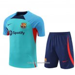 Tuta da Track Barcellona 2022-23 Manica Corta Verde - Pantaloncini