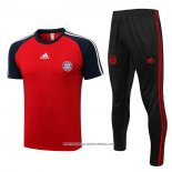 Tuta da Track Bayern Monaco 2021-22 Manica Corta Rosso