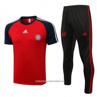 Tuta da Track Bayern Monaco 21/22 Manica Corta Rosso