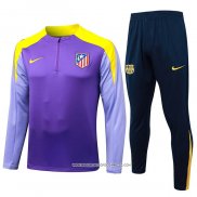 Tuta da Track Felpa Atletico Madrid 25/26 Bambino Purpura