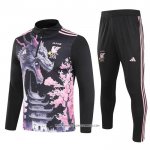 Tuta da Track Felpa Giappone Dragon 24/25 Bambino Nero e Rosa