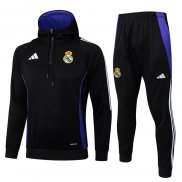 Tuta da Track Felpa Real Madrid 2024 Bambino Nero -2025