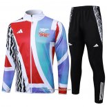 Tuta da Track Giacca Arsenal Bambino Rosso e Bianco 24-25