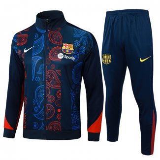 Tuta da Track Giacca Barcellona 2024 Bambino Rosso e Blu -2025