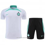 Tuta da Track Inter 22-23 Manica Corta Bianco - Pantaloncini