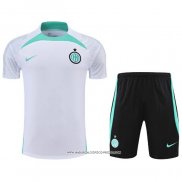 Tuta da Track Inter 22-23 Manica Corta Bianco - Pantaloncini