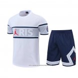 Tuta da Track Paris Saint-Germain 22-23 Manica Corta Bianco - Pantaloncini