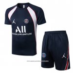 Tuta da Track Paris Saint-Germain Jordan 22/23 Manica Corta Blu - Pantaloncini