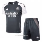 Tuta da Track Real Madrid 24/25 Manica Corta Grigio - Pantaloncini