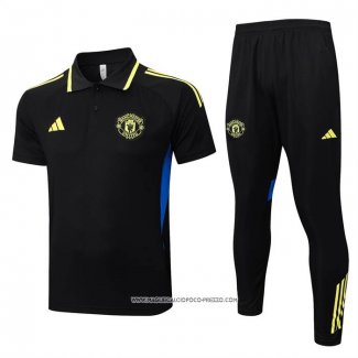 Conjunto Polo Manchester United 25/26 Nero Giallo