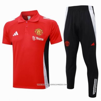 Conjunto Polo Manchester United Rosso 24-25