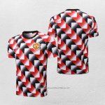 Maglia Allenamento Manchester United 22/23 Nero e Rosso