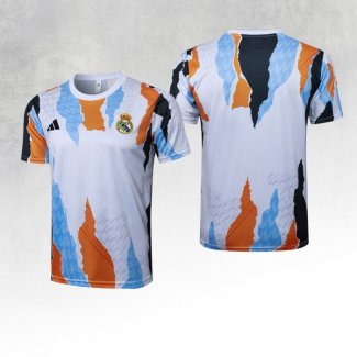 Maglia Allenamento Real Madrid Giallo 24-25 Bianco y