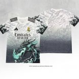 Maglia Real Madrid Bianco Thailandia Dragon 24-25 Grigio