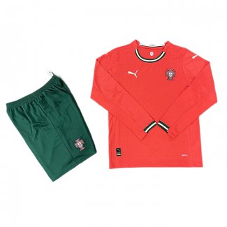 Prima Maglia Portogallo Bambino Manica Lunga 2025