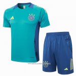 Tuta da Track Ajax Manica Corta Verde - Pantaloncini 24-25