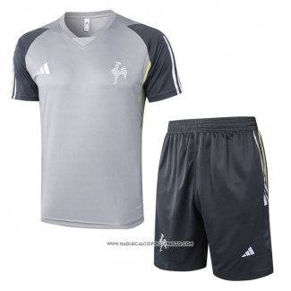 Tuta da Track Atletico Mineiro Manica Corta Grigio - Pantaloncini 24-25