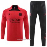 Tuta da Track Felpa Paris Saint-Germain Jordan 22/23 Rosso