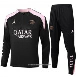 Tuta da Track Felpa Real Madrid Bambino Nero 24-25