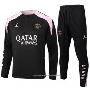 Tuta da Track Felpa Real Madrid Bambino Nero 24-25