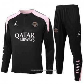 Tuta da Track Felpa Real Madrid Bambino Nero 24-25
