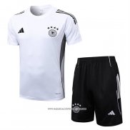 Tuta da Track Germania 25/26 Manica Corta Bianco - Pantaloncini