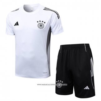 Tuta da Track Germania 25/26 Manica Corta Bianco - Pantaloncini