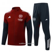 Tuta da Track Giacca Arsenal 25/26 Rosso Nero