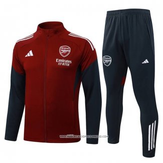 Tuta da Track Giacca Arsenal 25/26 Rosso Nero