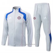 Tuta da Track Giacca Bayern Monaco 25/26 Bambino Grigio