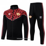 Tuta da Track Giacca Manchester United 25/26 Bambino Nero Rosso