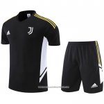 Tuta da Track Juventus 22/23 Manica Corta Nero - Pantaloncini