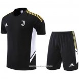 Tuta da Track Juventus 22-23 Manica Corta Nero - Pantaloncini