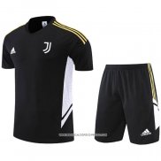 Tuta da Track Juventus 22-23 Manica Corta Nero - Pantaloncini
