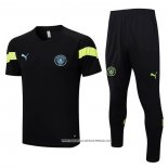 Tuta da Track Manchester City 2022-23 Manica Corta Nero
