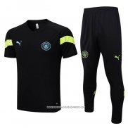 Tuta da Track Manchester City 2022-23 Manica Corta Nero