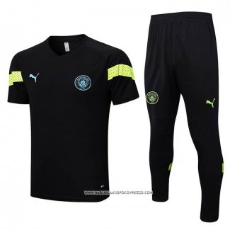 Tuta da Track Manchester City 22/23 Manica Corta Nero
