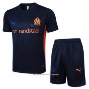 Tuta da Track Olympique Marsiglia 2024 Manica Corta Blu - Pantaloncini -25
