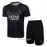 Tuta da Track Paris Saint-Germain Jordan 2024-2025 Manica Corta Nero - Pantaloncini
