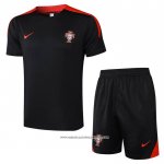 Tuta da Track Portogallo 2024 Manica Corta Nero - Pantaloncini -25