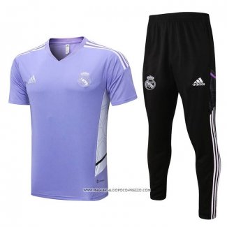 Tuta da Track Real Madrid 2022-23 Manica Corta Purpura