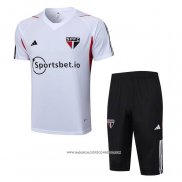 Tuta da Track Sao Paulo 23-24 Manica Corta Bianco - Pantaloncini