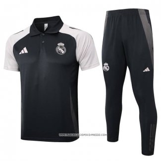 Conjunto Polo Real Madrid Grigio 24-25