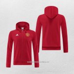 Giacca con Cappuccio Manchester United 22/23 Rosso