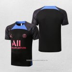Maglia Allenamento Paris Saint-Germain Jordan 22/23 Nero e Blu