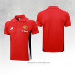 Maglia Polo Manchester United Rosso 24-25